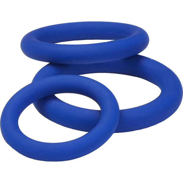 Cloud 9 Novelties Pro Sensual Silicone Cock Ring Set - Blue - Extreme Toyz Singapore - https://extremetoyz.com.sg - Sex Toys and Lingerie Online Store - Bondage Gear / Vibrators / Electrosex Toys / Wireless Remote Control Vibes / Sexy Lingerie and Role Play / BDSM / Dungeon Furnitures / Dildos and Strap Ons &nbsp;/ Anal and Prostate Massagers / Anal Douche and Cleaning Aide / Delay Sprays and Gels / Lubricants and more...