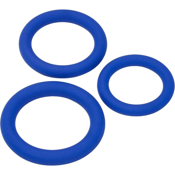 Cloud 9 Novelties Pro Sensual Silicone Cock Ring Set - Blue - Extreme Toyz Singapore - https://extremetoyz.com.sg - Sex Toys and Lingerie Online Store - Bondage Gear / Vibrators / Electrosex Toys / Wireless Remote Control Vibes / Sexy Lingerie and Role Play / BDSM / Dungeon Furnitures / Dildos and Strap Ons &nbsp;/ Anal and Prostate Massagers / Anal Douche and Cleaning Aide / Delay Sprays and Gels / Lubricants and more...