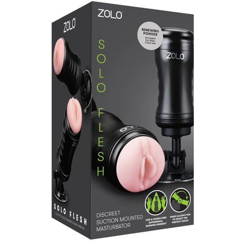 Solo Flesh Discreet Suction Mounted Masturbator