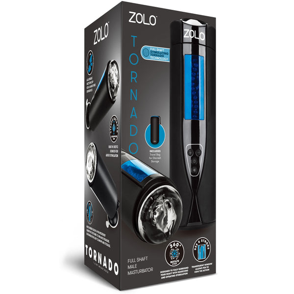 Tornado Rechargeable Male Masturbator with Full Shaft Stimulating Tornado Technology