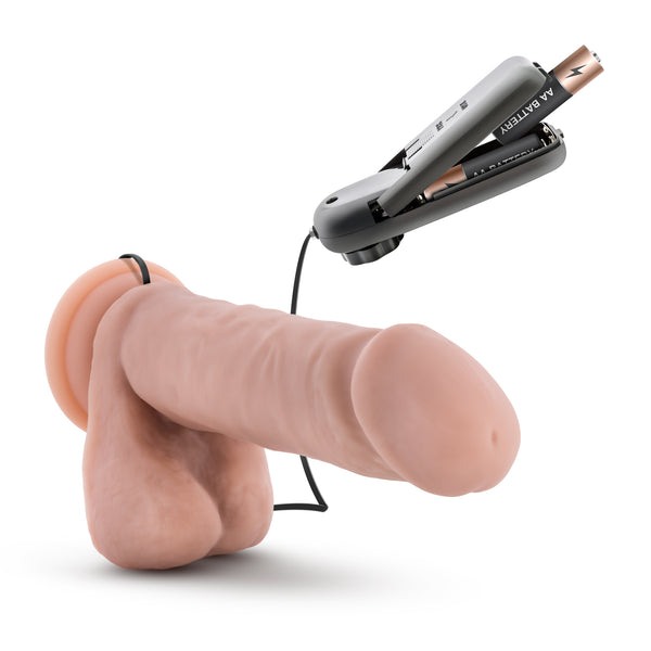 Coverboy The Goalie 8" Remote Control Vibrating Dildo with Balls
