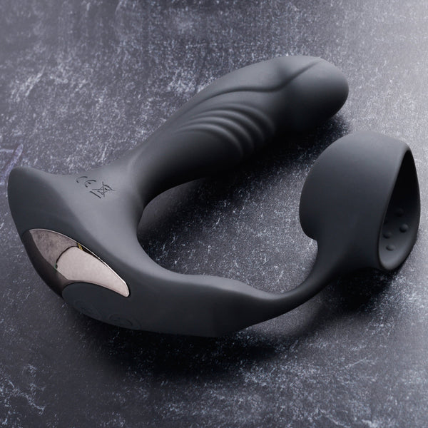 Zero Tolerance Strapped & Tapped Rechargeable Heating & Vibrating Remote Controlled Cock Ring & Prostate Vibrator