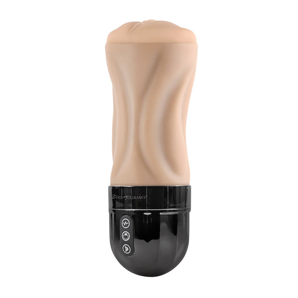 Zero Tolerance Tight Lipped Rechargeable Sucking & Vibrating Masturbator - Light