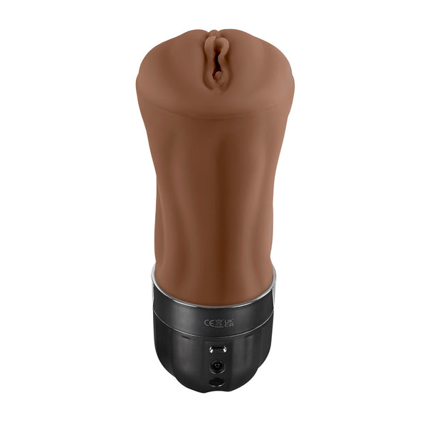 Zero Tolerance Tight Lipped Rechargeable Sucking & Vibrating Masturbator - Dark