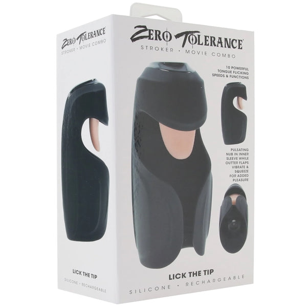 Zero Tolerance Lick The Tip Rechargeable Flicking Triple-Function Stroker