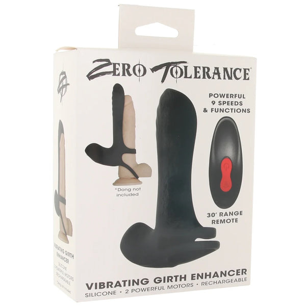 Zero Tolerance Vibrating Girth Enhancer 9-Function Rechargeable Remote-Control Cock & Ball Vibe