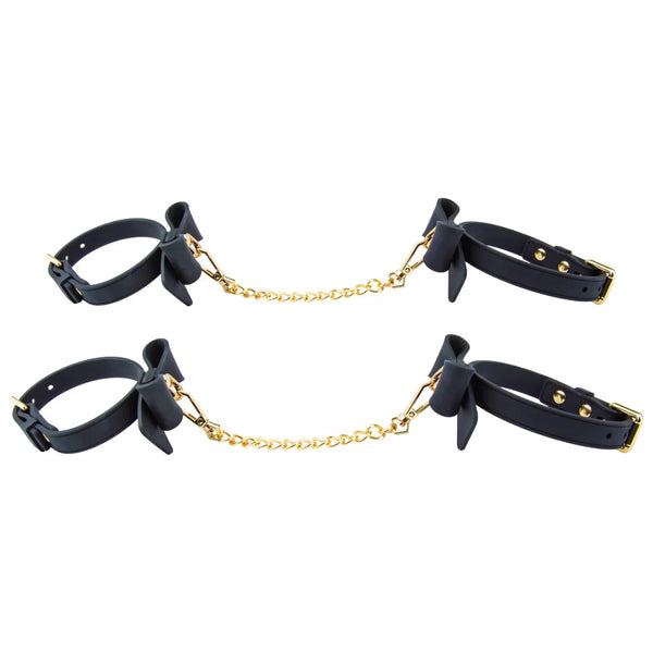 Temptasia Ardor Silicone Wrist & Ankle Restraints with Bow