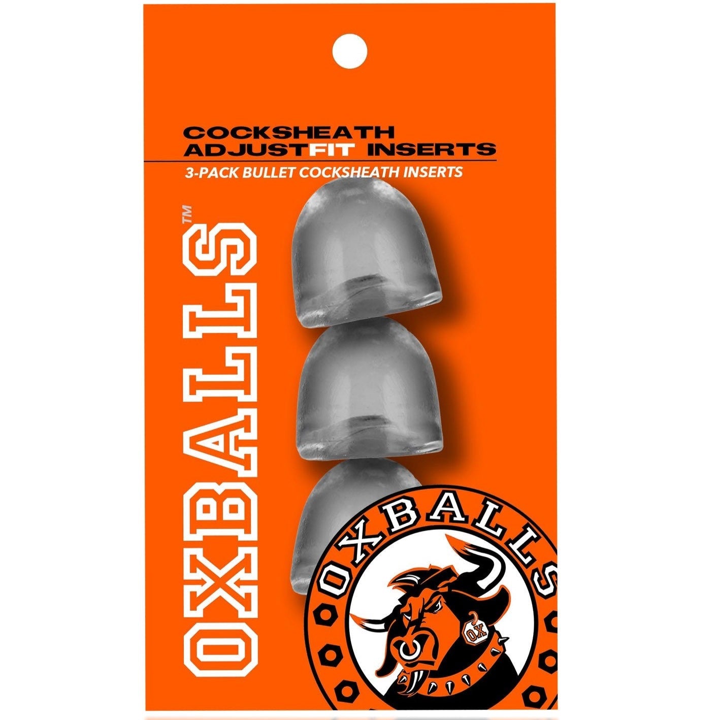 ADJUSTFIT flexTPR™ 3-Pack Cocksheath Custom Sizing Inserts - Clear