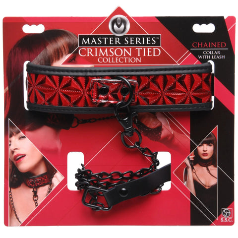 Crimson Tied Collar with Leash
