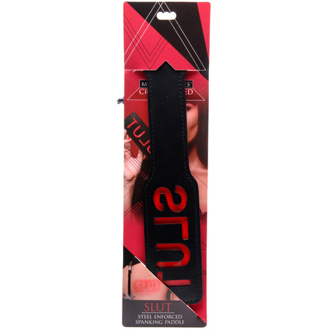 Crimson Tied SLUT Steel Enforced Spanking Paddle