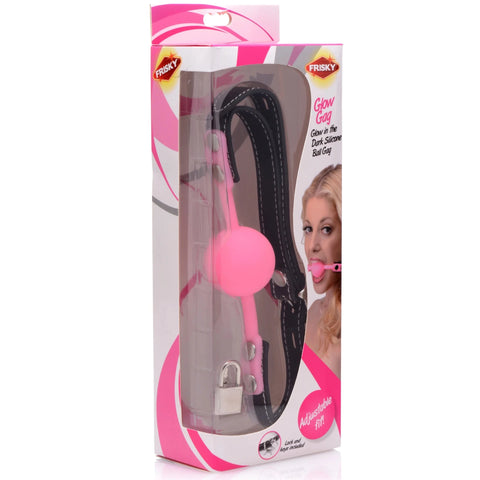 Glow Gag Glow in the Dark Silicone Ball Gag