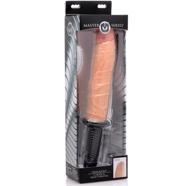Onslaught 13 Mode XL Vibrating Dildo Thruster