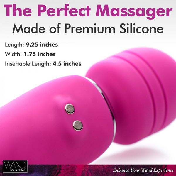 Wand Essentials Whirling Wand 2 in 1 Rechargeable Wand - Extreme Toyz Singapore - https://extremetoyz.com.sg - Sex Toys and Lingerie Online Store - Bondage Gear / Vibrators / Electrosex Toys / Wireless Remote Control Vibes / Sexy Lingerie and Role Play / BDSM / Dungeon Furnitures / Dildos and Strap Ons  / Anal and Prostate Massagers / Anal Douche and Cleaning Aide / Delay Sprays and Gels / Lubricants and more...