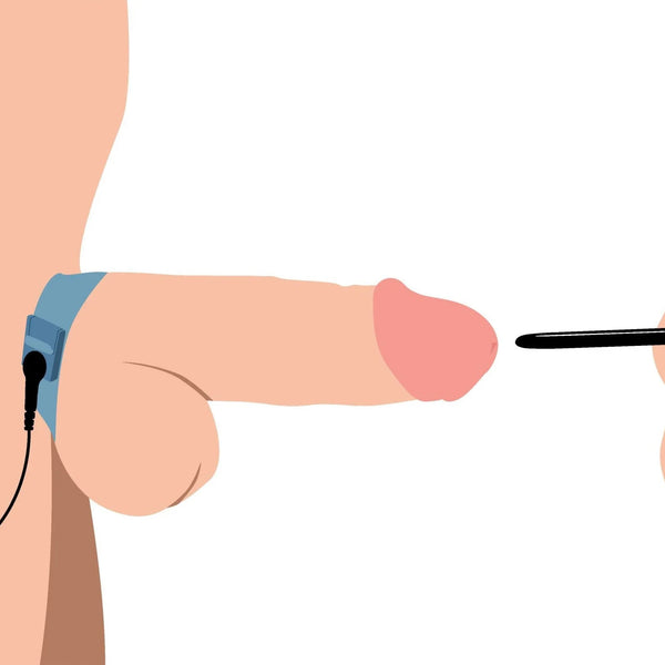 Amplifier Cock and Ball Strap with Penis eStim