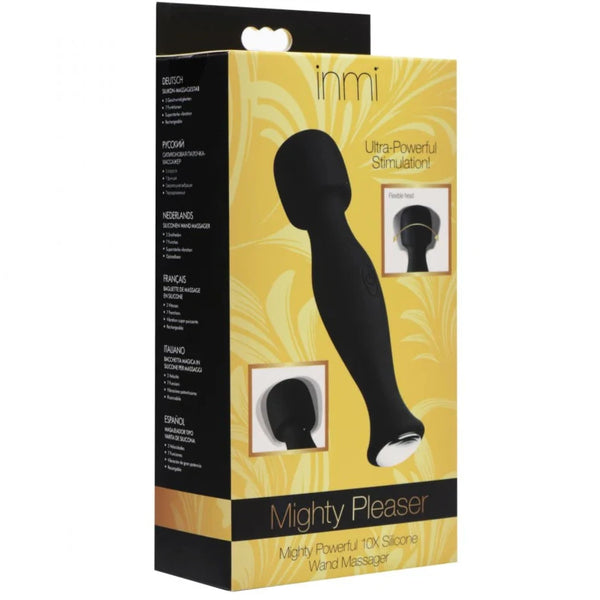 Mighty Pleaser Powerful 10x Rechargeable Silicone Wand Massager