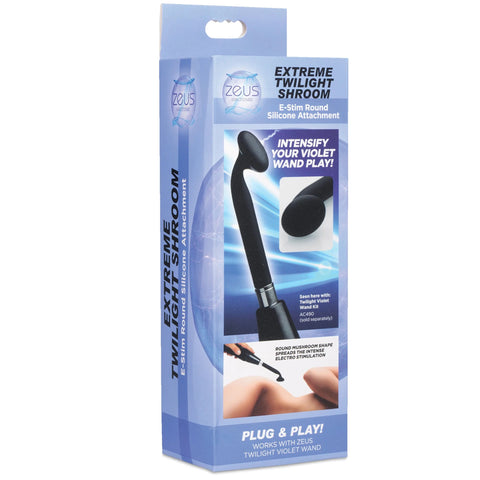 Extreme Twilight Shroom Round Silicone eStim Attachment