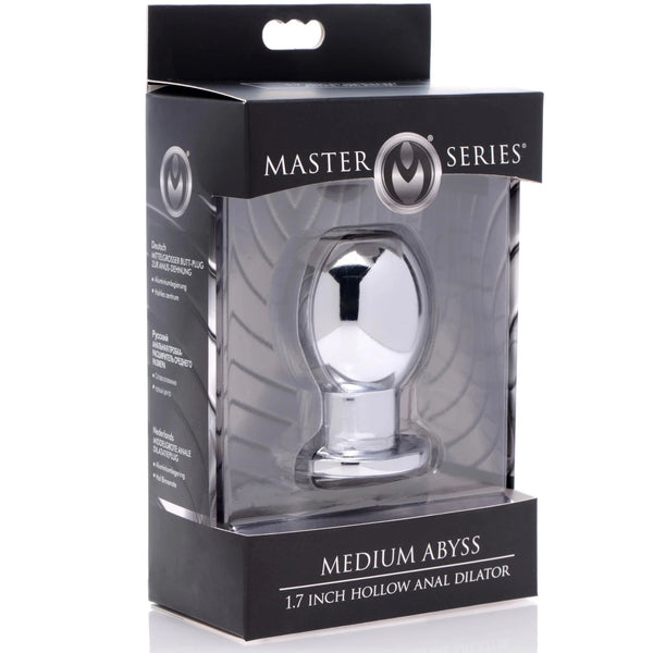 Abyss Hollow Metal Anal Dilator - Medium