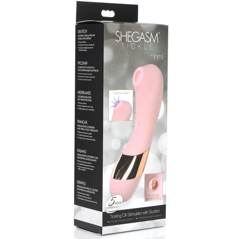 Tickle Tickling Clit Stimulator with Suction Rechargeable Vibrator