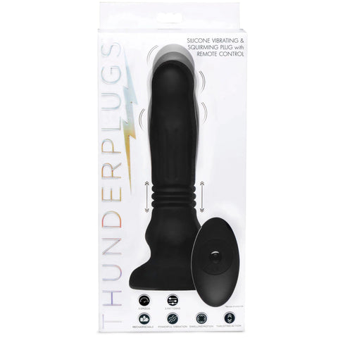 Swelling & Thrusting Rechargeable Plug with Remote Control