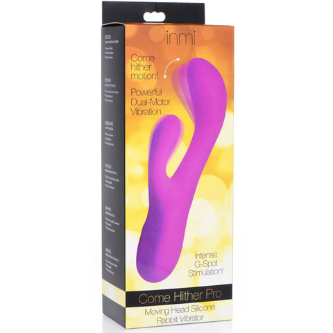Come Hither Pro Rechargeable Silicone Rabbit Vibrator with Orgasmic Motion