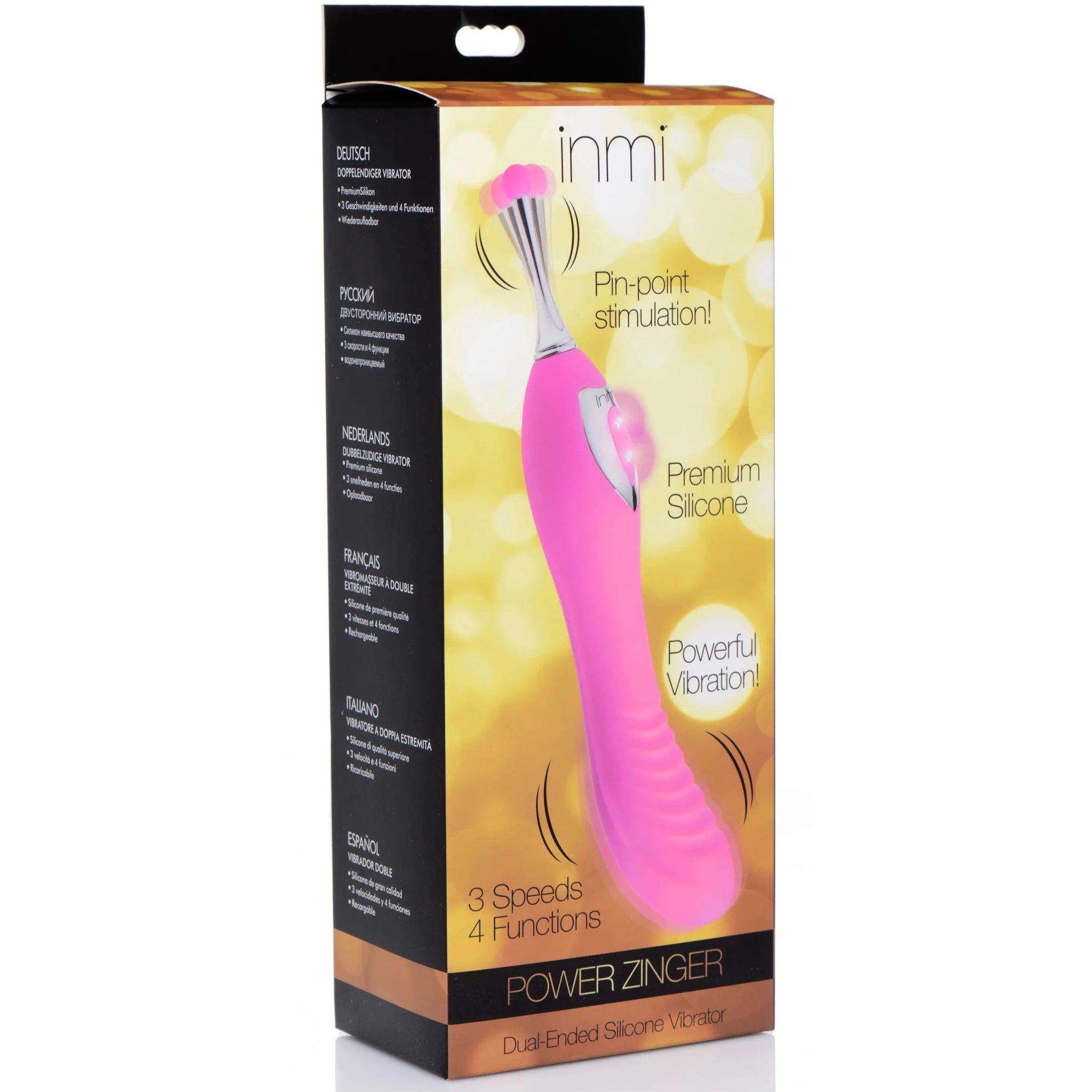 Power Zinger Rechargeable Dual-Ended Silicone Vibrator