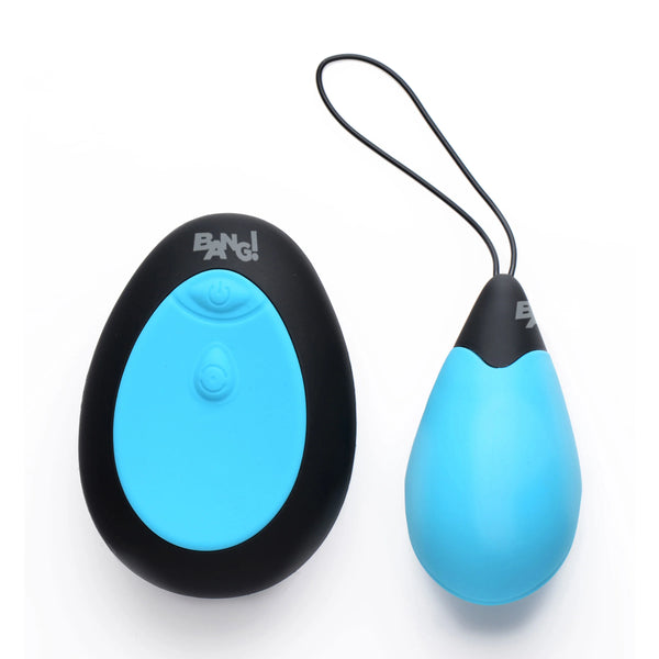 10X Remote Control Silicone Vibrating Egg - Blue