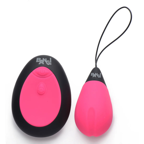 10X Remote Control Silicone Vibrating Egg - Pink