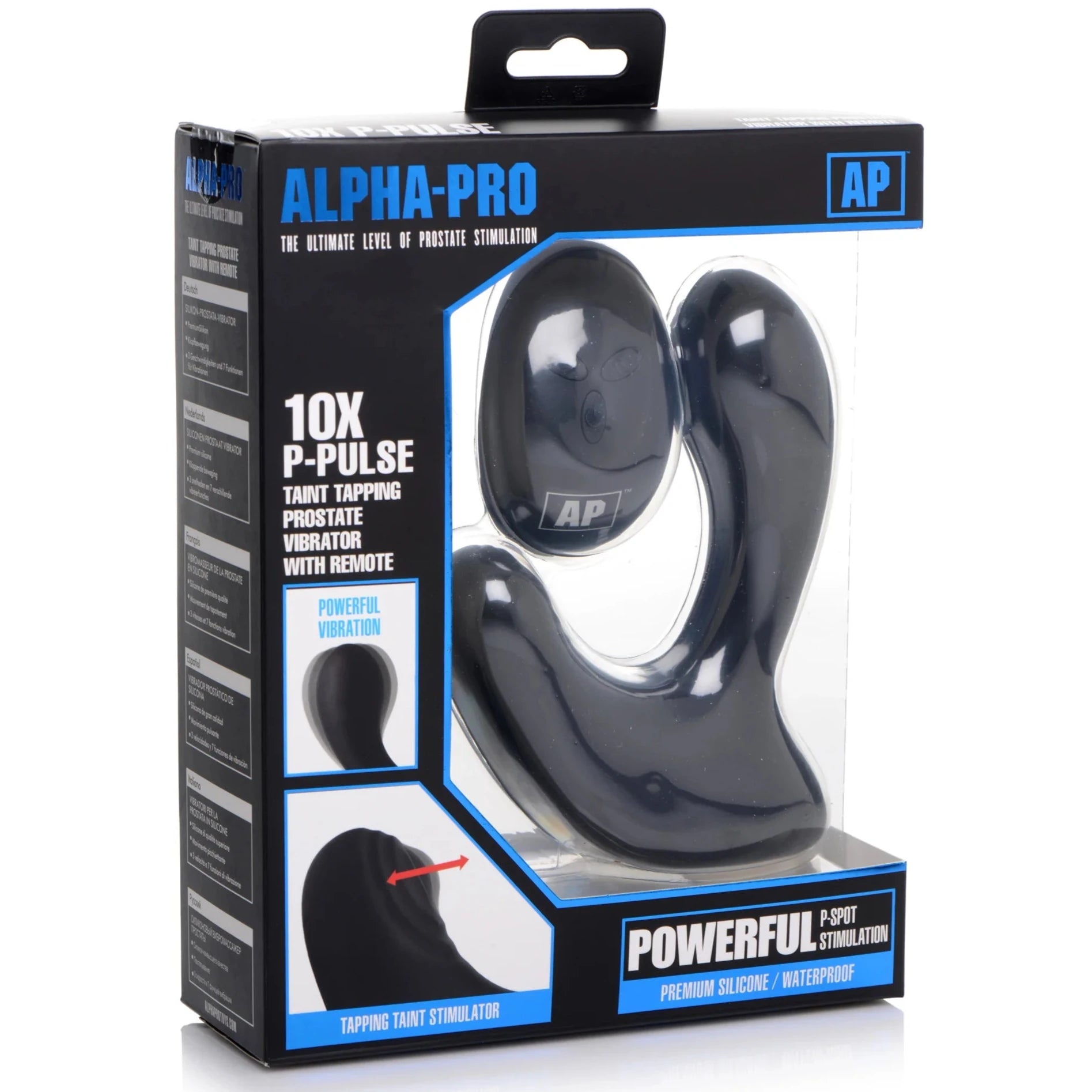 10X P-Pulse Remote Control Taint Tapping Silicone Prostate Stimulator