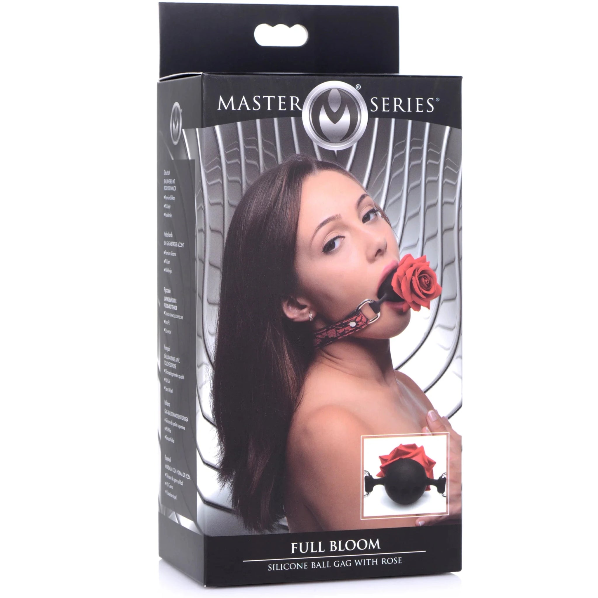 Full Bloom Silicone Ball Gag with Rose