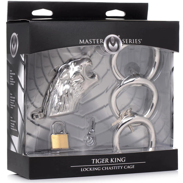 Tiger King Locking Chastity Cage