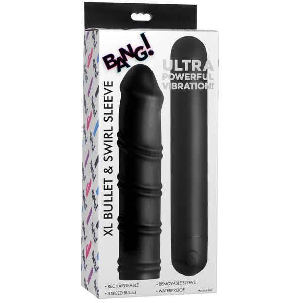 XL Silicone Bullet and Swirl Sleeve