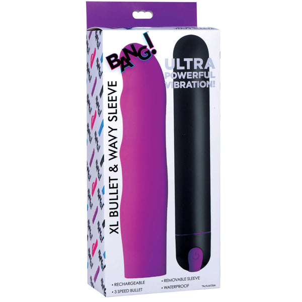 XL Silicone Bullet and Wavy Sleeve