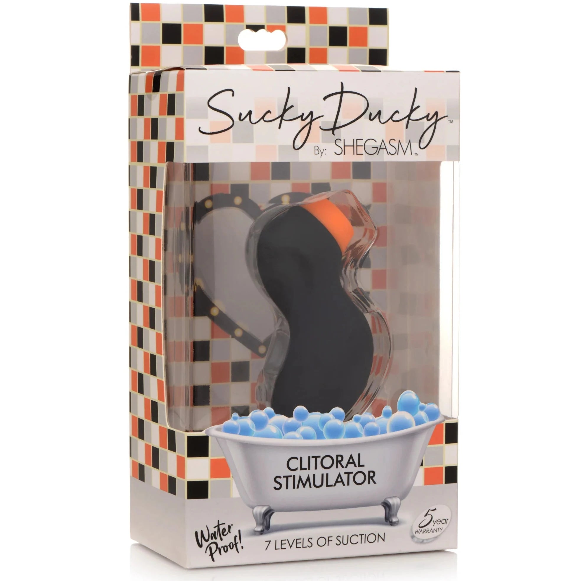 Sucky Ducky Silicone Rechargeable Clitoral Stimulator - Black