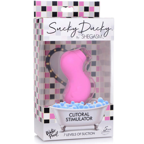 Sucky Ducky Silicone Rechargeable Clitoral Stimulator - Pink