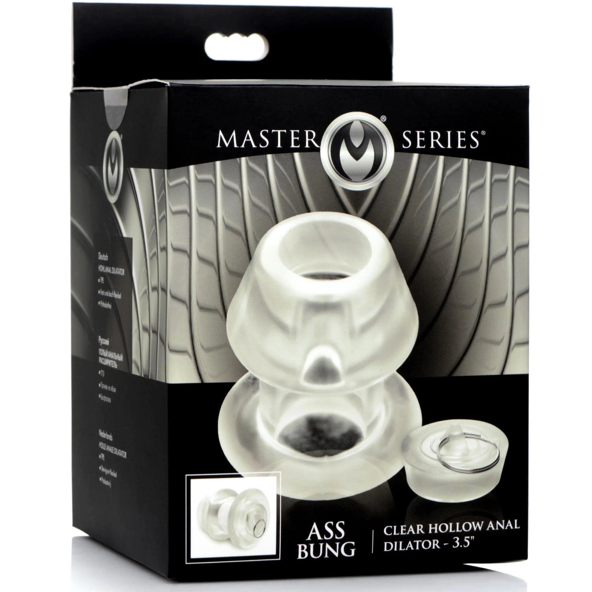 Ass Bung Clear Hollow Anal Dilator with Plug