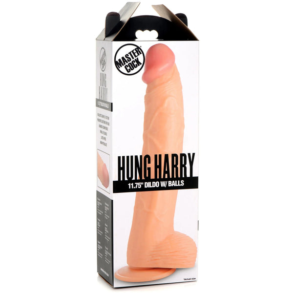 ハングハリー 11.75インチ ディルド ボール付き - ライト