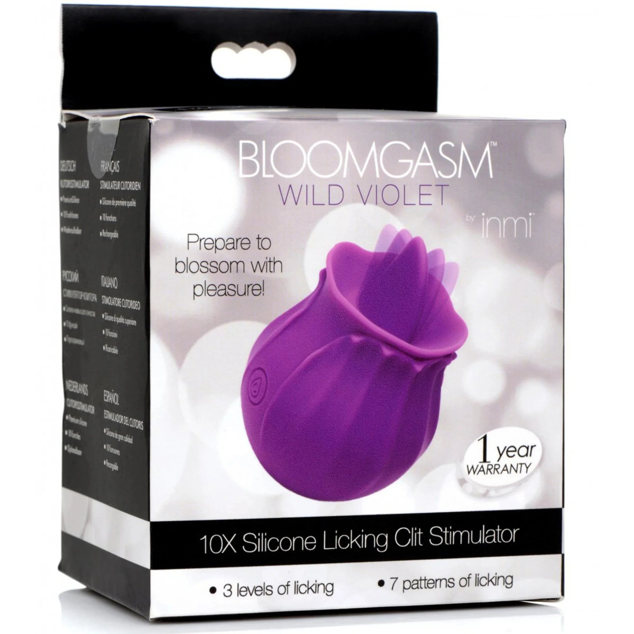 Wild Violet 10X Rechargeable Silicone Clit Licking Stimulator - Purple