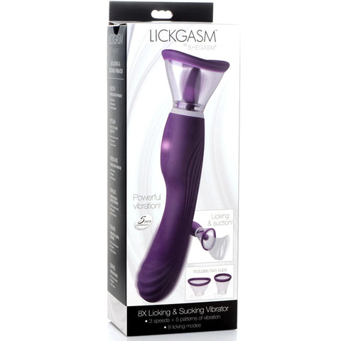 8X Licking & Sucking Rechargeable Vibrator