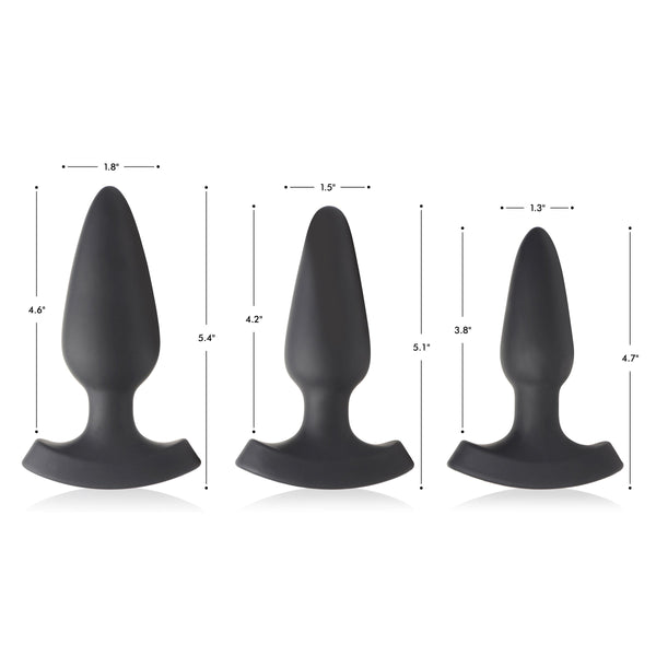 28X Laser Heart Silicone Anal Plug with Remote