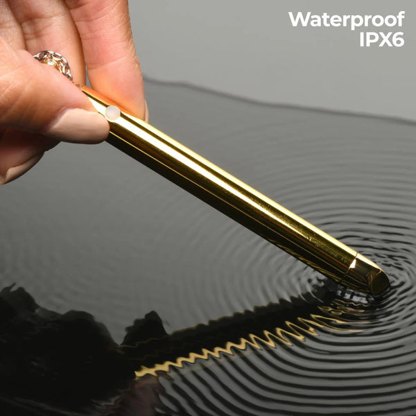 7X Rechargeable Vibrating Necklace - Gold