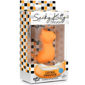 Sucky Kitty Rechargeable Silicone Clitoral Stimulator - Orange