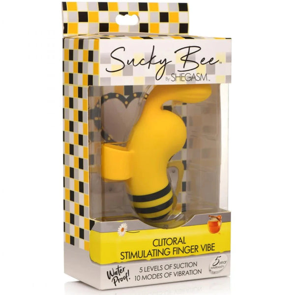 Sucky Bee Rechargeable Clitoral Stimulating Finger Vibe