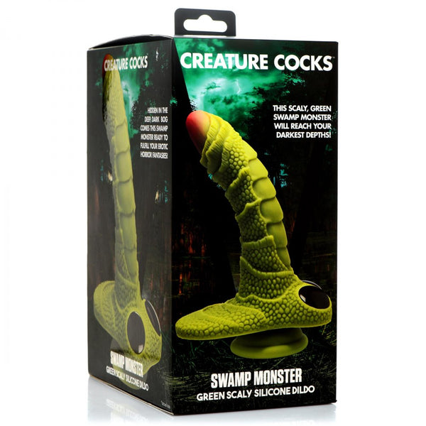 Creature Cocks Swamp Monster Green Scaly Silicone Dildo - Extreme Toyz Singapore - https://extremetoyz.com.sg - Sex Toys and Lingerie Online Store - Bondage Gear / Vibrators / Electrosex Toys / Wireless Remote Control Vibes / Sexy Lingerie and Role Play / BDSM / Dungeon Furnitures / Dildos and Strap Ons  / Anal and Prostate Massagers / Anal Douche and Cleaning Aide / Delay Sprays and Gels / Lubricants and more...