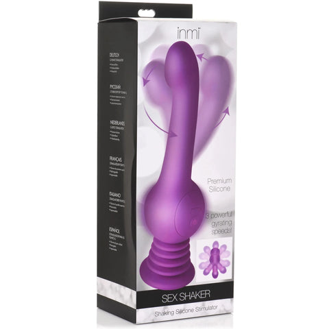 Sex Shaker Rechargeable Rotating Silicone Stimulator - Purple