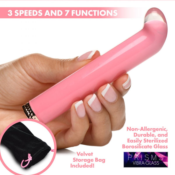 Prisms Erotic Glass Vibra-Glass 10X Mini G-Spot Rechargeable Vibe - Extreme Toyz Singapore - https://extremetoyz.com.sg - Sex Toys and Lingerie Online Store - Bondage Gear / Vibrators / Electrosex Toys / Wireless Remote Control Vibes / Sexy Lingerie and Role Play / BDSM / Dungeon Furnitures / Dildos and Strap Ons  / Anal and Prostate Massagers / Anal Douche and Cleaning Aide / Delay Sprays and Gels / Lubricants and more...