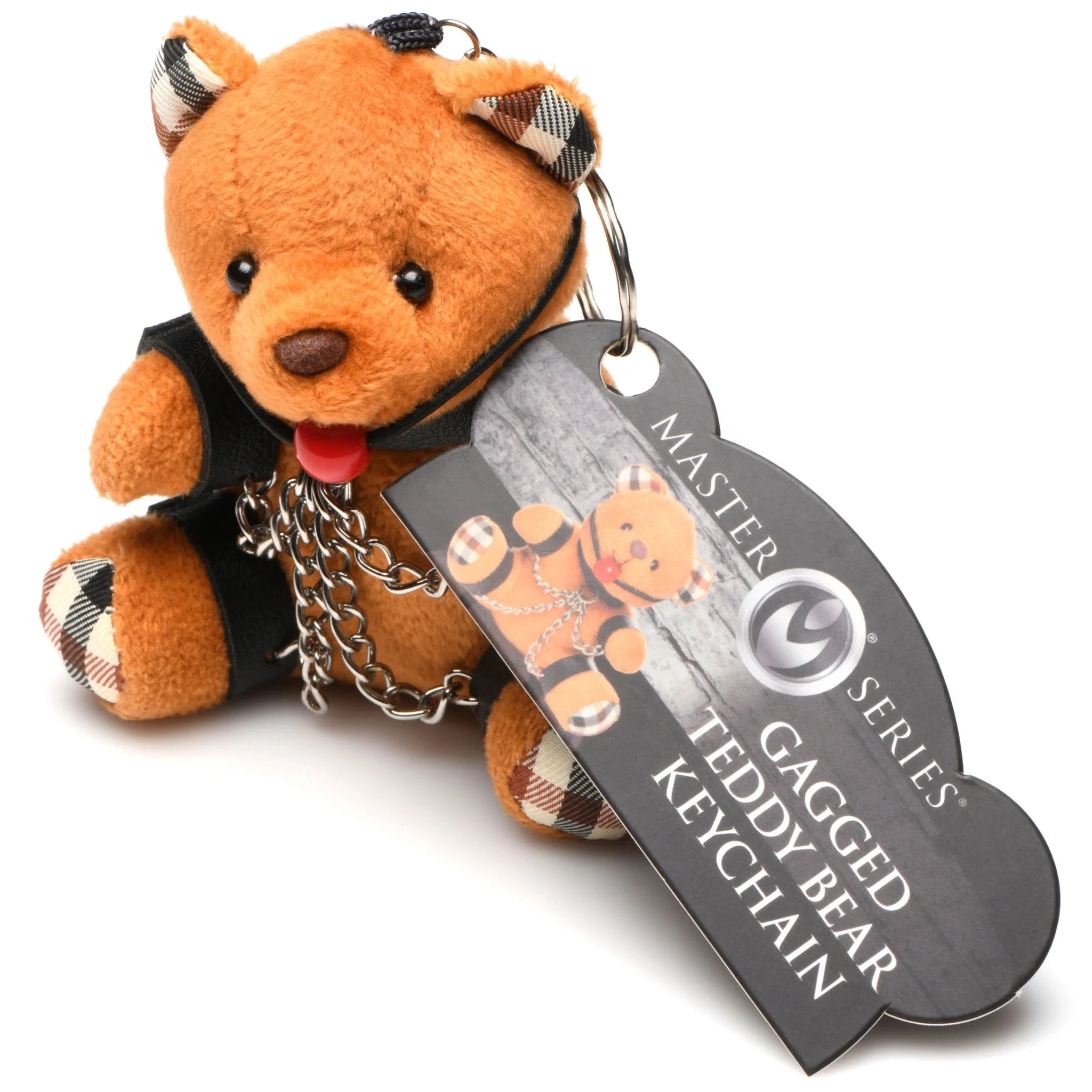 Gagged Teddy Bear Keychain