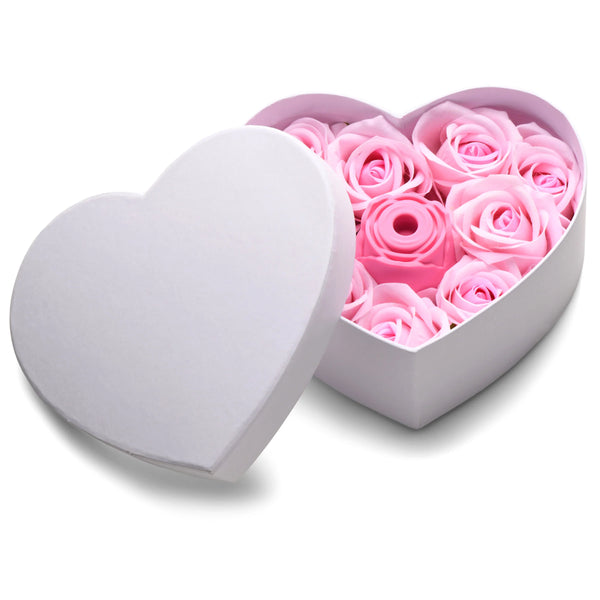 The Rose Lover's Gift Box 10X Rechargeable Clit Suction Rose - Pink