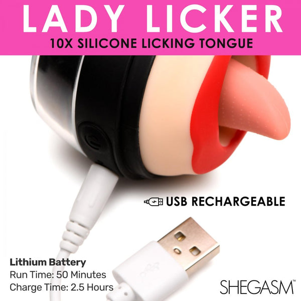 Inmi Lady Licker Rechargeable Flicking Tongue Clitoral Stimulator - Extreme Toyz Singapore - https://extremetoyz.com.sg - Sex Toys and Lingerie Online Store - Bondage Gear / Vibrators / Electrosex Toys / Wireless Remote Control Vibes / Sexy Lingerie and Role Play / BDSM / Dungeon Furnitures / Dildos and Strap Ons  / Anal and Prostate Massagers / Anal Douche and Cleaning Aide / Delay Sprays and Gels / Lubricants and more...