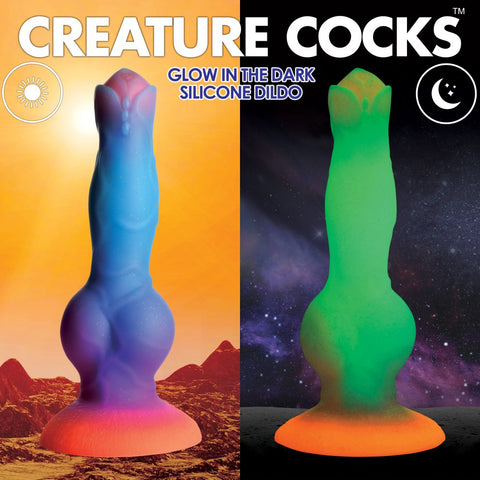 Creature Cocks Space Cock Glow-in-the-Dark Silicone Alien Dildo - Extreme Toyz Singapore - https://extremetoyz.com.sg - Sex Toys and Lingerie Online Store - Bondage Gear / Vibrators / Electrosex Toys / Wireless Remote Control Vibes / Sexy Lingerie and Role Play / BDSM / Dungeon Furnitures / Dildos and Strap Ons  / Anal and Prostate Massagers / Anal Douche and Cleaning Aide / Delay Sprays and Gels / Lubricants and more...