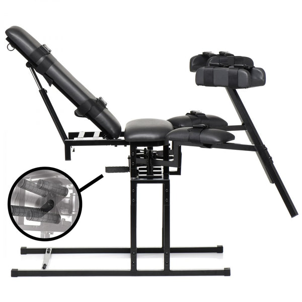 Master Series Leg Spreader Obedience Chair - Extreme Toyz Singapore - https://extremetoyz.com.sg - Sex Toys and Lingerie Online Store - Bondage Gear / Vibrators / Electrosex Toys / Wireless Remote Control Vibes / Sexy Lingerie and Role Play / BDSM / Dungeon Furnitures / Dildos and Strap Ons  / Anal and Prostate Massagers / Anal Douche and Cleaning Aide / Delay Sprays and Gels / Lubricants and more...